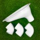 Techplas Plastic PP Latrine Bowl 5121 C/W PVC Elbow 3'' - White Techplas Plastic PP Latrine Bowl 5121 C/W PVC Elbow 3'' - White