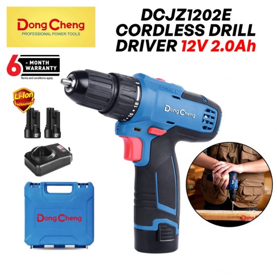 DongCheng DCJZ1202E Cordless Drill/Driver 12V 2.0Ah DongCheng DCJZ1202E Cordless Drill/Driver 12V 2.0Ah