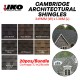 IKO 30 Cambridge Laminated Architectural Asphalt Shingles Roofing System 349MM (W) x 1038MM (L) - 20PCS/BUNDLE IKO 30 Cambridge Laminated Architectural Asphalt Shingles Roofing System 349MM (W) x 1038MM (L) - 20PCS/BUNDLE
