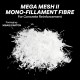 MEGA MESH II Mono-Fillament 100% Virgin Polypropylene Fibre For Concrete Reinforcement 600G (30BAG/CARTON)