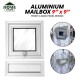 Home Store Aluminium Post Box/Mail Box/Letter Box Front: 95MM (W) x 230MM (H), Back: 230MM (W) x 230MM (H) - 1 SET Home Store Aluminium Post Box/Mail Box/Letter Box Front: 95MM (W) x 230MM (H), Back: 230MM (W) x 230MM (H) - 1 SET