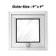 Home Store Aluminium Post Box/Mail Box/Letter Box Front: 95MM (W) x 230MM (H), Back: 230MM (W) x 230MM (H) - 1 SET Home Store Aluminium Post Box/Mail Box/Letter Box Front: 95MM (W) x 230MM (H), Back: 230MM (W) x 230MM (H) - 1 SET