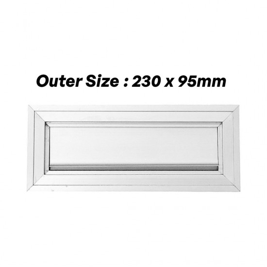 Home Store Aluminium Post Box/Mail Box/Letter Box Front: 95MM (W) x 230MM (H), Back: 230MM (W) x 230MM (H) - 1 SET Home Store Aluminium Post Box/Mail Box/Letter Box Front: 95MM (W) x 230MM (H), Back: 230MM (W) x 230MM (H) - 1 SET