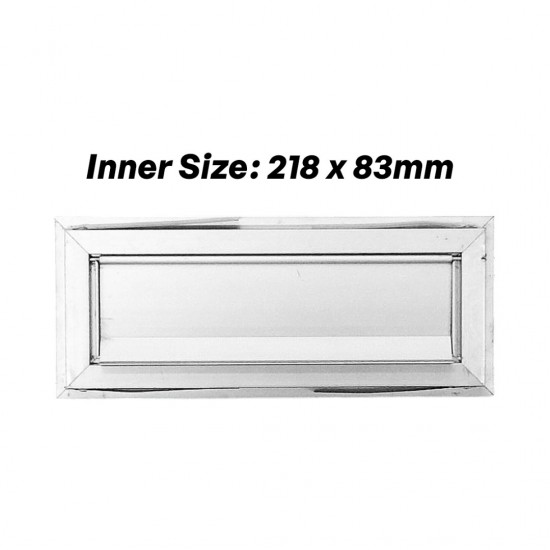 Home Store Aluminium Post Box/Mail Box/Letter Box Front: 95MM (W) x 230MM (H), Back: 230MM (W) x 230MM (H) - 1 SET Home Store Aluminium Post Box/Mail Box/Letter Box Front: 95MM (W) x 230MM (H), Back: 230MM (W) x 230MM (H) - 1 SET
