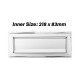 Home Store Aluminium Post Box/Mail Box/Letter Box Front: 95MM (W) x 230MM (H), Back: 230MM (W) x 230MM (H) - 1 SET Home Store Aluminium Post Box/Mail Box/Letter Box Front: 95MM (W) x 230MM (H), Back: 230MM (W) x 230MM (H) - 1 SET