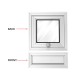 Home Store Aluminium Post Box/Mail Box/Letter Box Front: 95MM (W) x 230MM (H), Back: 230MM (W) x 230MM (H) - 1 SET Home Store Aluminium Post Box/Mail Box/Letter Box Front: 95MM (W) x 230MM (H), Back: 230MM (W) x 230MM (H) - 1 SET