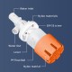 Home Store Eco Automatic Water Level Control Float Valve Top/Side Inlet Nylon + PP (Polypropylene) 1/2'', 3/4'', 1'' - Orange
