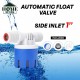 Home Store Automatic Water Level Control Float Valve Top/Side Inlet Nylon 1/2'', 3/4'', 1'' - Blue