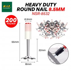 Hitz NSR-8532 Heavy Duty Round Nail 18MM (D) x 32MM (L) x 8.5MM (NS) - 200PCS/BOX