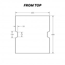 Home Store Precast Compress Slab Full Flat Surface With Hand Slot 600MM (W) x 600MM (L) x 50MM (T) With Reinforment Y10SQ Steel Bars & Fibre Strands - 1PC Home Store Precast Compress Slab Full Flat Surface With Hand Slot 600MM (W) x 600MM (L) x 50MM (T) With Reinforment Y10SQ Steel Bars & Fibre Strands - 1PC