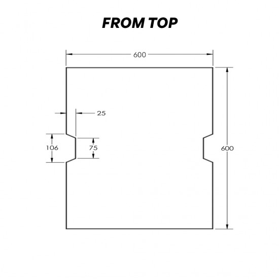 Home Store Precast Compress Slab Full Flat Surface With Hand Slot 600MM (W) x 600MM (L) x 50MM (T) With Reinforment Y10SQ Steel Bars & Fibre Strands - 1PC Home Store Precast Compress Slab Full Flat Surface With Hand Slot 600MM (W) x 600MM (L) x 50MM (T) With Reinforment Y10SQ Steel Bars & Fibre Strands - 1PC