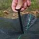 Home Store Weedmat PVC Locking Spike Peg 30MM (D) x 150MM 6'' (L) Black - 10PCS