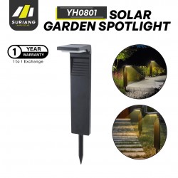 Suriang YH0801 Solar Garden Spotlight IP65 Waterproof LED Warm White Street Light