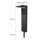 Suriang YH0801 Solar Garden Spotlight IP65 Waterproof LED Warm White Street Light Suriang YH0801 Solar Garden Spotlight IP65 Waterproof LED Warm White Street Light