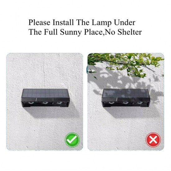 Suriang YH0622 Solar Wall Light IPX4 Waterproof LED Warm White Decorative Wall Light Suriang YH0622 Solar Wall Light IPX4 Waterproof LED Warm White Decorative Wall Light