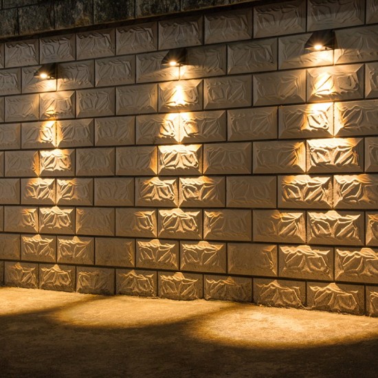 Suriang YH0622 Solar Wall Light IPX4 Waterproof LED Warm White Decorative Wall Light Suriang YH0622 Solar Wall Light IPX4 Waterproof LED Warm White Decorative Wall Light