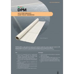 Pentens DPM High Performance Damp Proof Membrane Polyethylene Sheet 0.25MM (T) x 3.6M (W) x 16.7M (L) - Grey Pentens DPM High Performance Damp Proof Membrane Polyethylene Sheet 0.25MM (T) x 3.6M (W) x 16.7M (L) - Grey