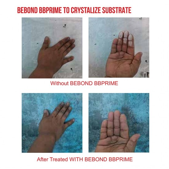 Bebond BBPrime Crystallisation Agent & Solutions For Concrete Shrinkage Crack 5L - Clear/Blue Bebond BBPrime Crystallisation Agent & Solutions For Concrete Shrinkage Crack 5L - Clear/Blue