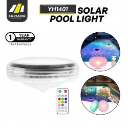 Suriang YH1401 RGB Solar Swimming Pool Light IP67 Waterproof Multicolor Floating LED