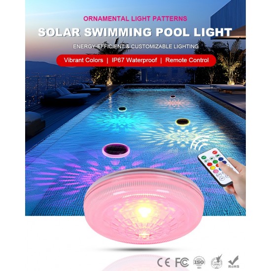 Suriang YH1401 RGB Solar Swimming Pool Light IP67 Waterproof Multicolor Floating LED Suriang YH1401 RGB Solar Swimming Pool Light IP67 Waterproof Multicolor Floating LED