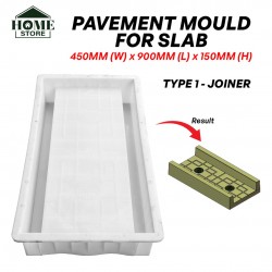 Home Store Type 1 Joiner PP Polypropylene Vegetable Gardening Pavement Mould For Slab Size 450MM (W) x 900MM (L) x 150MM (H)