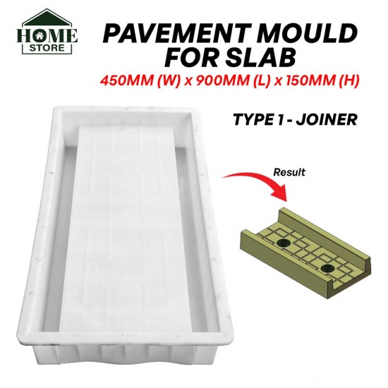 Home Store Type 1 Joiner PP Polypropylene Vegetable Gardening Pavement Mould For Slab Size 450MM (W) x 900MM (L) x 150MM (H) Home Store Type 1 Joiner PP Polypropylene Vegetable Gardening Pavement Mould For Slab Size 450MM (W) x 900MM (L) x 150MM (H)