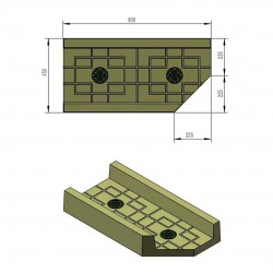 Home Store Type 3 Right PP Polypropylene Vegetable Gardening Pavement Mould For Slab Size 450MM (W) x 900MM (L) x 150MM (H) Home Store Type 3 Right PP Polypropylene Vegetable Gardening Pavement Mould For Slab Size 450MM (W) x 900MM (L) x 150MM (H)