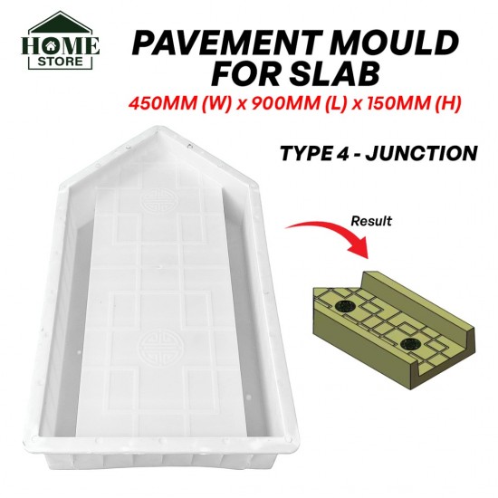 Home Store Type 4 Junction PP Polypropylene Vegetable Gardening Pavement Mould For Slab Size 450MM (W) x 900MM (L) x 150MM (H) Home Store Type 4 Junction PP Polypropylene Vegetable Gardening Pavement Mould For Slab Size 450MM (W) x 900MM (L) x 150MM (H)