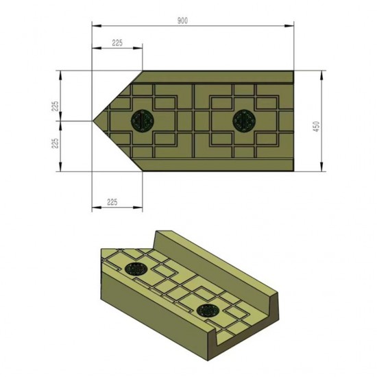 Home Store Type 4 Junction PP Polypropylene Vegetable Gardening Pavement Mould For Slab Size 450MM (W) x 900MM (L) x 150MM (H) Home Store Type 4 Junction PP Polypropylene Vegetable Gardening Pavement Mould For Slab Size 450MM (W) x 900MM (L) x 150MM (H)