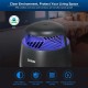 SANSI C23YC002 Fruit Fly Traps for Indoors Home Gnat Traps House with Suction, Bug Zapper Indoor Mosquito Zapper with 5pcs Sticky Glue Boards