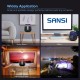 SANSI C23YC002 Fruit Fly Traps for Indoors Home Gnat Traps House with Suction, Bug Zapper Indoor Mosquito Zapper with 5pcs Sticky Glue Boards