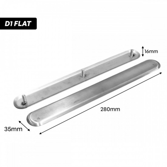 Selamat Stainless Steel 304 Tactile Blind Path Stud Directional Bar - D1 Flat, D2 Diamond, D3 Lines Selamat Stainless Steel 304 Tactile Blind Path Stud Directional Bar - D1 Flat, D2 Diamond, D3 Lines