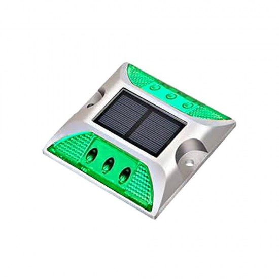Selamat Solar Raised Pavement Marker Road Stud Flashing Mode IP68 Waterproof 125MM (L) x 104MM (W) x 22MM (T) - Blue/ Green/ Red/ White/ Yellow