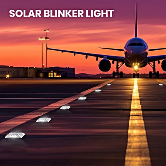Selamat Solar Raised Pavement Marker Road Stud Flashing Mode IP68 Waterproof 125MM (L) x 104MM (W) x 22MM (T) - Blue/ Green/ Red/ White/ Yellow