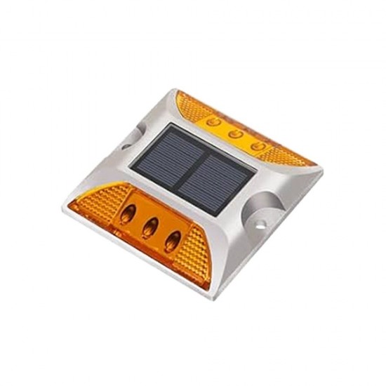 Selamat Solar Raised Pavement Marker Road Stud Flashing Mode IP68 Waterproof 125MM (L) x 104MM (W) x 22MM (T) - Blue/ Green/ Red/ White/ Yellow