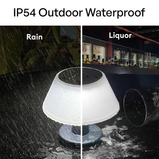 Suriang YH1901A Type-C Rechargeable LED Solar Table Light 4000K Cool White IP54 Waterproof For Indoor & Outdoor