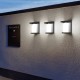 Suriang YH0619-PIR Solar Wall Light With Motion Sensor IPX4 Waterproof LED Cool White Decorative Wall Light