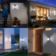 Suriang YH0619-PIR Solar Wall Light With Motion Sensor IPX4 Waterproof LED Cool White Decorative Wall Light