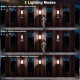 Suriang YH0619-PIR Solar Wall Light With Motion Sensor IPX4 Waterproof LED Cool White Decorative Wall Light