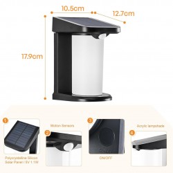 Suriang YH0619-PIR Solar Wall Light With Motion Sensor IPX4 Waterproof LED Cool White Decorative Wall Light Suriang YH0619-PIR Solar Wall Light With Motion Sensor IPX4 Waterproof LED Cool White Decorative Wall Light