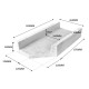 Home Store Type 2 Left Precast Vegetable Gardening Pavement Slab With Reinforcement Y10CQ Steel Bar & Fibre Strand 450MM (W) x 900MM (L) x 150MM (H) Home Store Type 2 Left Precast Vegetable Gardening Pavement Slab With Reinforcement Y10CQ Steel Bar & Fibre Strand 450MM (W) x 900MM (L) x 150MM (H)