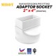 Middy RWDP100 UPVC Rain Water Down Pipe Fittings - Adaptor Socket 2'' x 4'' Middy RWDP100 UPVC Rain Water Down Pipe Fittings - Adaptor Socket 2'' x 4''