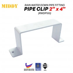 Middy RWDP100 UPVC Rain Water Down Pipe Fittings - Pipe Clip 2'' x 4''