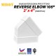 Middy RWDP100 UPVC Rain Water Down Pipe Fittings - Reverse Elbow 105° 2'' x 4'' Middy RWDP100 UPVC Rain Water Down Pipe Fittings - Reverse Elbow 105° 2'' x 4''