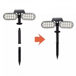 Suriang YH0518-PIR Solar Spotlight With Motion Sensor IP65 Waterproof LED Warm White Light Suriang YH0518-PIR Solar Spotlight With Motion Sensor IP65 Waterproof LED Warm White Light