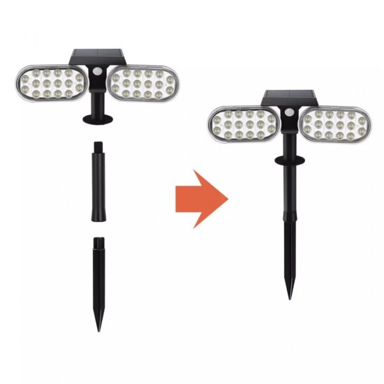 Suriang YH0518-PIR Solar Spotlight With Motion Sensor IP65 Waterproof LED Warm White Light Suriang YH0518-PIR Solar Spotlight With Motion Sensor IP65 Waterproof LED Warm White Light