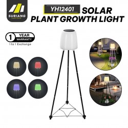 Suriang YH2401 Solar Floor Plant Grow Light IP65 Waterproof LED Warm White Light + RGB