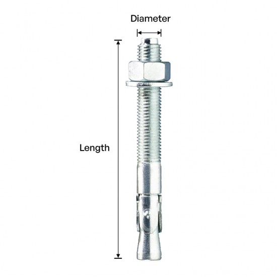 Ace Brand Wedge Anchor Zinc-Plated (ZP) - (1PC) Ace Brand Wedge Anchor Zinc-Plated (ZP) - (1PC)