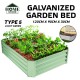 Home Store Type 5 Galvanized Raised Garden Bed 1200MM (L) x 900MM (W) x 300MM (H) - Rectangular Light Green Home Store Type 5 Galvanized Raised Garden Bed 1200MM (L) x 900MM (W) x 300MM (H) - Rectangular Light Green