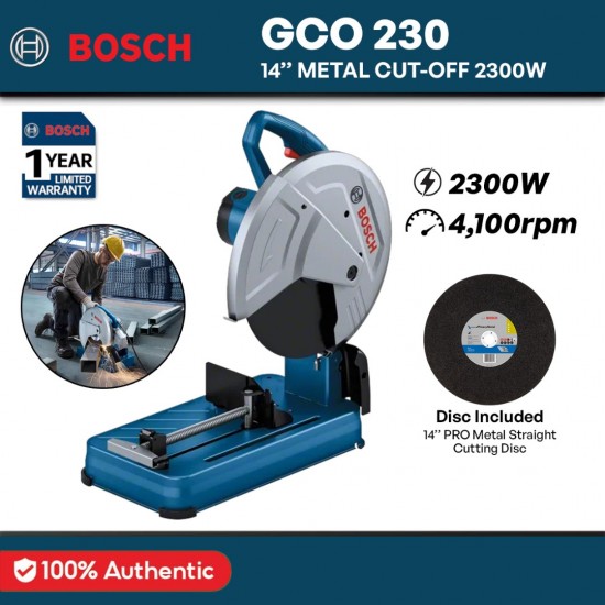 Bosch GCO 230 Metal Cut-Off Saw 14'' 2300W (0601B560L0) Bosch GCO 230 Metal Cut-Off Saw 14'' 2300W (0601B560L0)